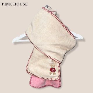 ピンクハウス(PINK HOUSE)の【PINK  HOUSE】フリースくま刺繍マフラー　ピンクハウス(マフラー/ショール)