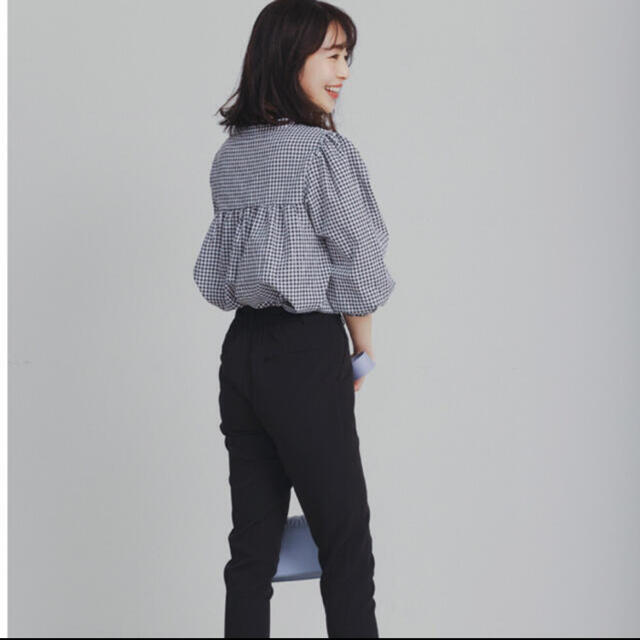 ZARA(ザラ)の値下げ【Basementonlineギンガムチェックシャツ】ブラックギンガム レディースのトップス(シャツ/ブラウス(長袖/七分))の商品写真