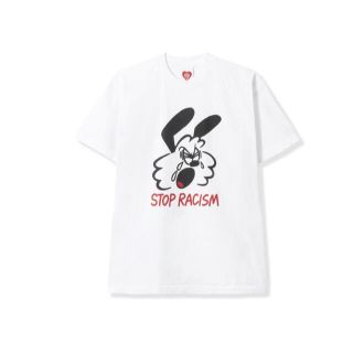 ジーディーシー(GDC)の Girls Don't Cry WHITE STOP RACISM TEE M(Tシャツ/カットソー(半袖/袖なし))