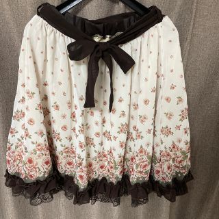 アクシーズファム(axes femme)のaxes femme 花柄スカート(ひざ丈スカート)