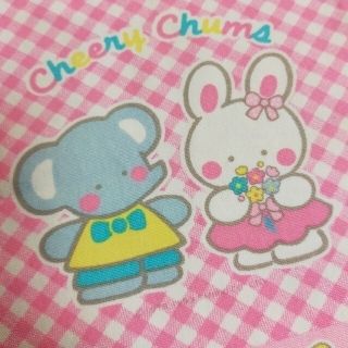 サンリオ(サンリオ)の《美品》♡cheery chums♡ 巾着袋    　ヴィンテージ  昭和レトロ(キャラクターグッズ)