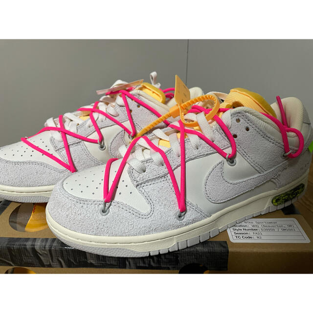 OFF-WHITE × NIKE DUNK LOW オフホワイト　17 28cmメンズ