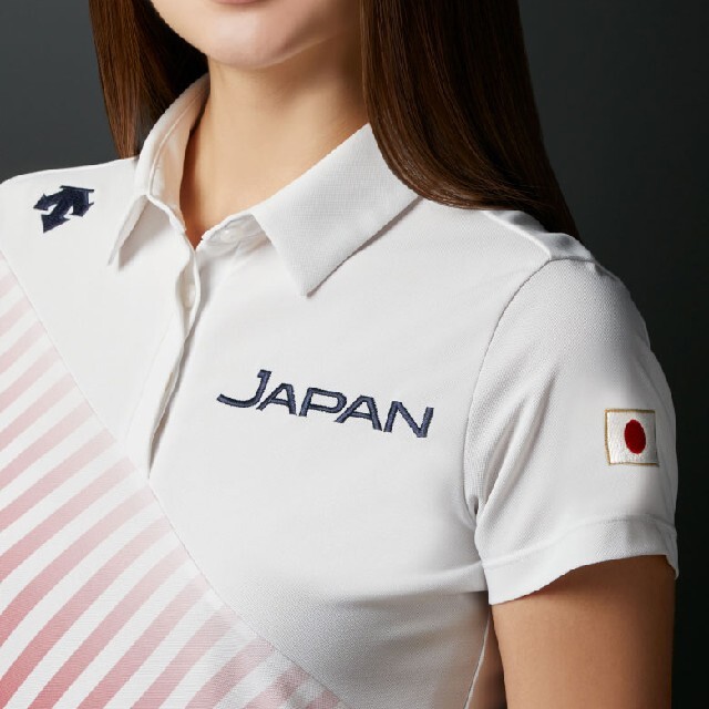デサントゴルフ シャツ 東京オリンピックJAPANナショナルチーム稲見着モデル