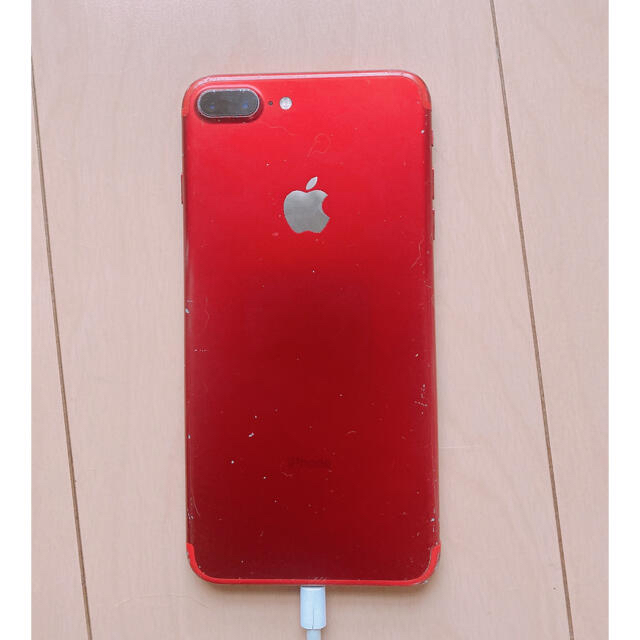 iPhone(アイフォーン)のiPhone7plus レッド 128G 箱無し スマホ/家電/カメラのスマートフォン/携帯電話(スマートフォン本体)の商品写真