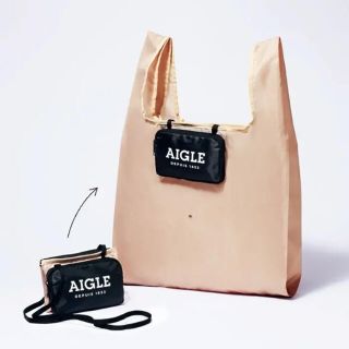 エーグル(AIGLE)のGLOW ６月号付録 エーグル ポシェット エコバッグ(エコバッグ)