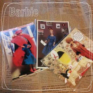 バービー(Barbie)のﾊﾞｰﾋﾞｰﾎﾟｽﾄｶｰﾄﾞ3枚ｾｯﾄ(その他)