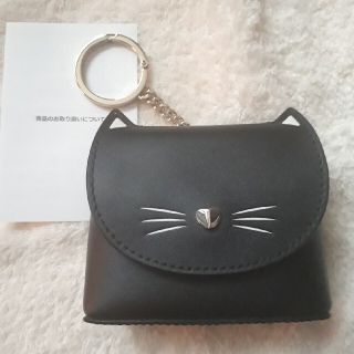 ケイトスペードニューヨーク(kate spade new york)のkate spade　new york コインケース　猫　レザー　新品未使用(コインケース)