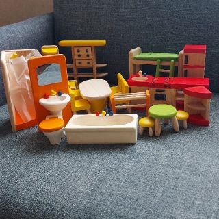 プラントイ(PLANTOYS)のPLANTOYS  木のおもちゃ　16点セット(知育玩具)