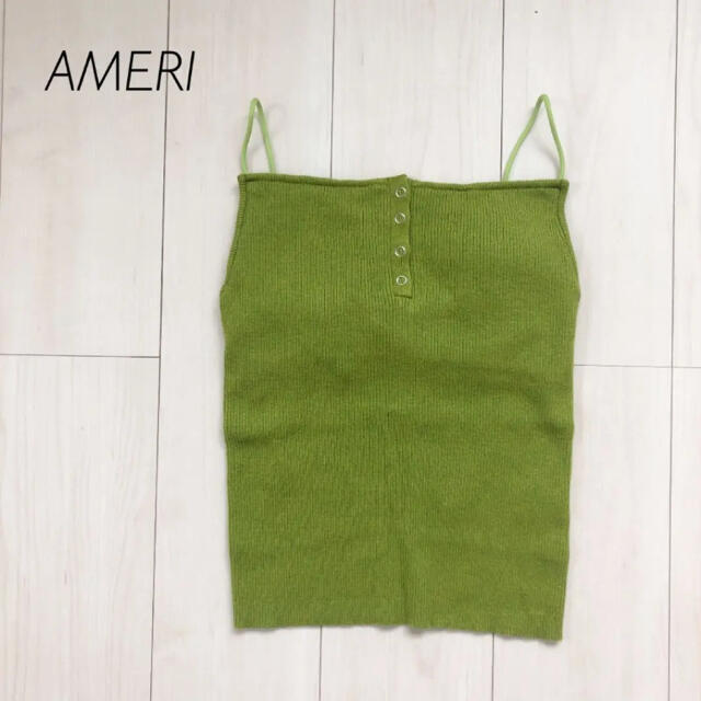 Ameri VINTAGE(アメリヴィンテージ)のAMERI アメリ　HENLEY NECK KNIT CAMI レディースのトップス(キャミソール)の商品写真