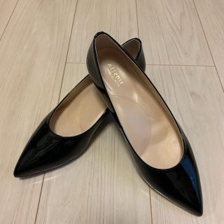 アテニア(Attenir)の【未使用】Attenir 端麗コンフォートパンプス＜ブラック＞ 24.5cm(ハイヒール/パンプス)