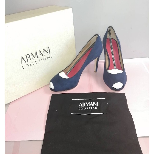 ARMANI COLLEZIONI(アルマーニ コレツィオーニ)の未使用 美 品❗ARMANI COLLEZIONI パンプス 21081042 レディースの靴/シューズ(ハイヒール/パンプス)の商品写真