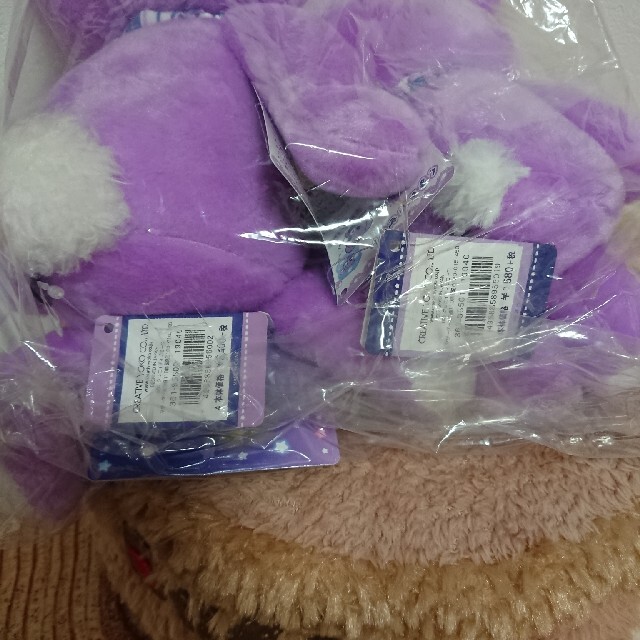 CREATIVE YOKO くまのロゼット ぬいぐるみSMサイズペア エンタメ/ホビーのおもちゃ/ぬいぐるみ(ぬいぐるみ)の商品写真