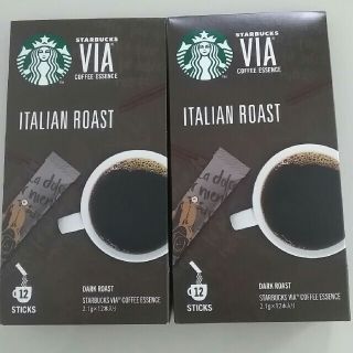 スターバックスヴィア  via   コーヒー　イタリアンロースト２箱２４本(コーヒー)