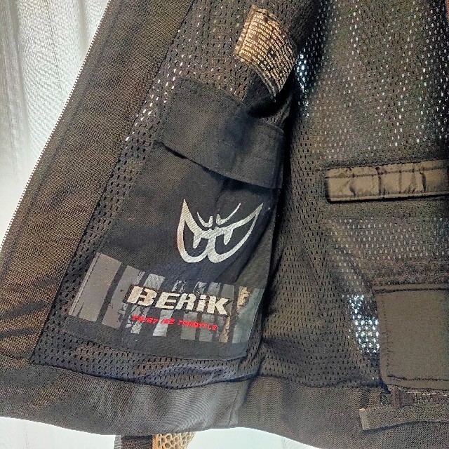 ベリック　BERIK メッシュジャケット　水色・グレー　Sサイズ　エスサイズ メンズのジャケット/アウター(ライダースジャケット)の商品写真