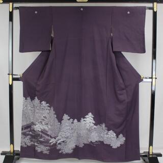 AC6653　色留袖　164㎝　紫系　石庭(着物)