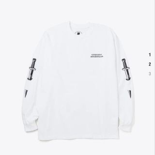 ネイバーフッド(NEIGHBORHOOD)のNeighborhood undefeated ロンTシャツ ホワイト Lサイズ(Tシャツ/カットソー(七分/長袖))