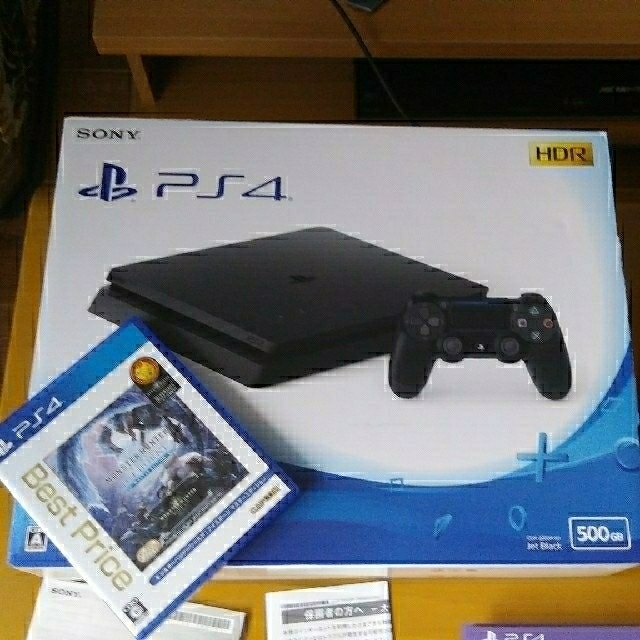 美品★PS4 本体 +モンスターハンターワールド