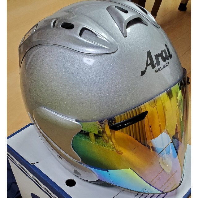 HS様専用　Arai SZ-Ram4 アルミナシルバー ミラーシールド アライ 自動車/バイクのバイク(ヘルメット/シールド)の商品写真