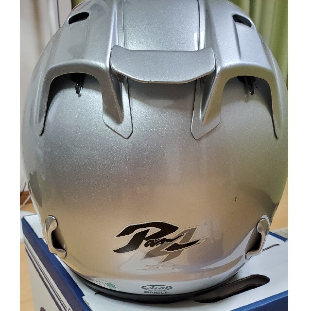 HS様専用　Arai SZ-Ram4 アルミナシルバー ミラーシールド アライ 自動車/バイクのバイク(ヘルメット/シールド)の商品写真