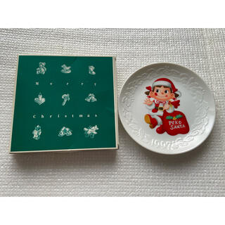 フジヤ(不二家)の不二家FUJIYA ペコちゃん お皿 1997年 Merry Christmas(食器)