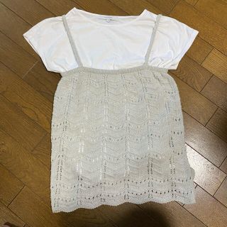 アンタイトル(UNTITLED)の【新品未使用】値下げ！アンタイトル　ビスチェTシャツセット(Tシャツ(半袖/袖なし))