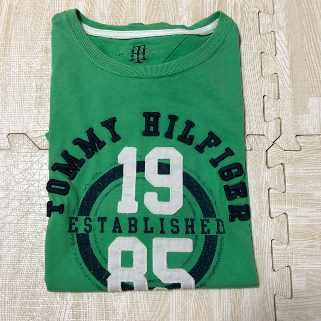 TOMMY HILFIGER(トミーヒルフィガー)のトミーヒルフィガー メンズTシャツサイズS/P グリーン メンズのトップス(Tシャツ/カットソー(半袖/袖なし))の商品写真