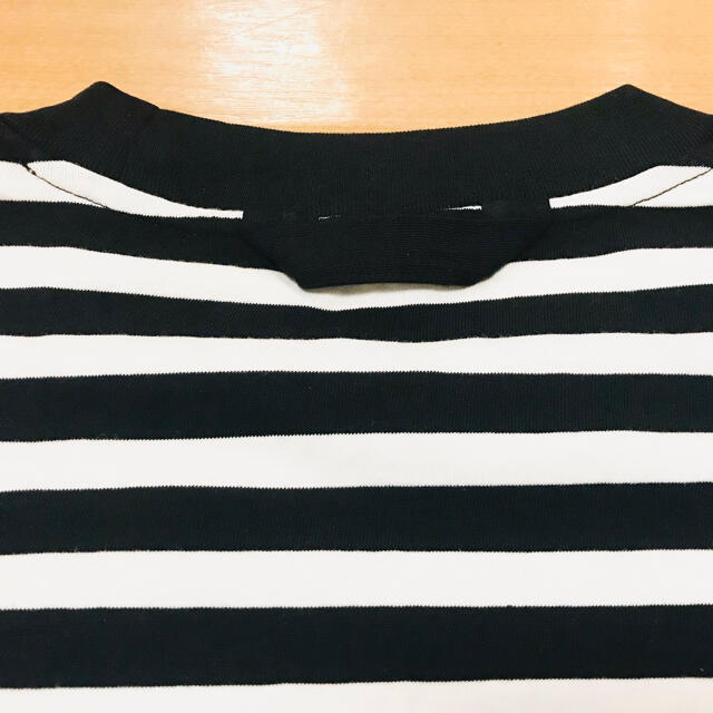 MUJI (無印良品)(ムジルシリョウヒン)のMUJI LABO（ムジラボ）綿ボーダー ドロップショルダーTシャツ メンズのトップス(Tシャツ/カットソー(半袖/袖なし))の商品写真