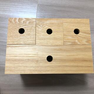 ムジルシリョウヒン(MUJI (無印良品))の木製小物収納 1段＆3段セット(小物入れ)