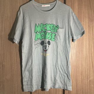 ディズニー(Disney)のユニクロ　ディズニー　ミッキーマウス　半袖Tシャツ　Mサイズ(Tシャツ/カットソー(半袖/袖なし))