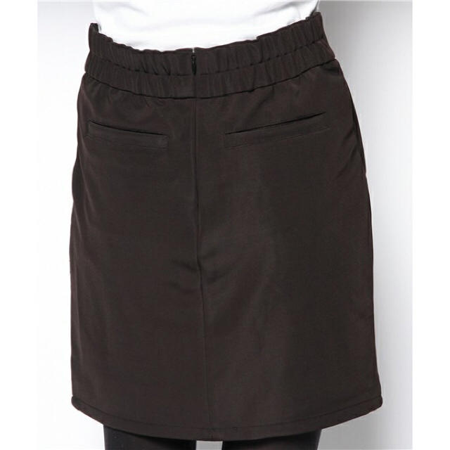 JEANASIS(ジーナシス)の新品 定価7245円 ストレッチあり コクーンカラー スカート ブラック  レディースのスカート(ミニスカート)の商品写真