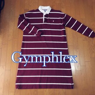 ジムフレックス(GYMPHLEX)のGYMPHLEX ラガーシャツワンピース(ひざ丈ワンピース)