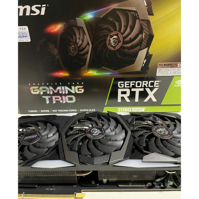 スマホ/家電/カメラRTX2080super msi GAMING TRIO