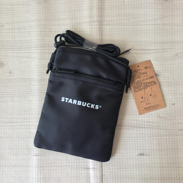 Starbucks Coffee(スターバックスコーヒー)の台湾 スターバックス サイレン ショルダー バッグ サコッシュ 黒 ブラック レディースのバッグ(ショルダーバッグ)の商品写真