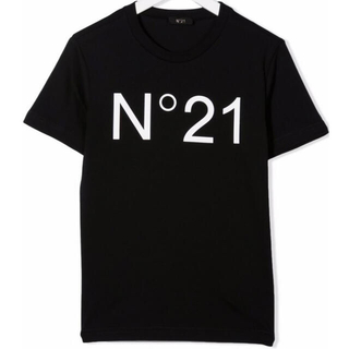 ヌメロヴェントゥーノ(N°21)の【新作】ヌメロヴェントゥーノ　ロゴTシャツ　ブラック　12(Tシャツ(半袖/袖なし))