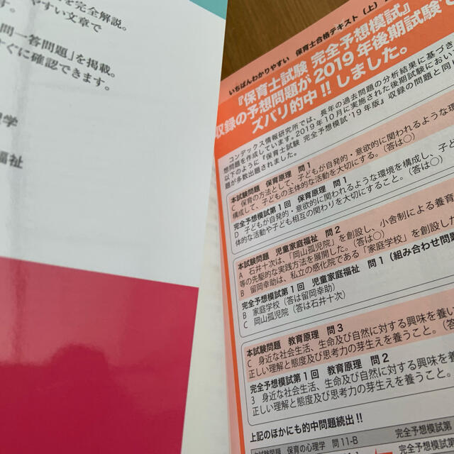 定価以下 送料込み 保育士 試験 テキスト 上 下 2冊セット 成美堂 匿名 エンタメ/ホビーの本(資格/検定)の商品写真