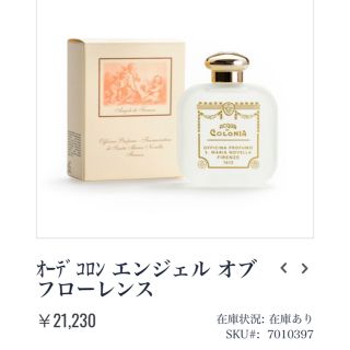 サンタマリアノヴェッラ(Santa Maria Novella)の【サンタ・マリア・ノヴェッラ】オーデコロン エンジェル オブ フローレンス(香水(女性用))