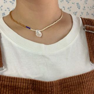 ビームスボーイ(BEAMS BOY)のoriginal beads necklace7 淡水パール(ネックレス)