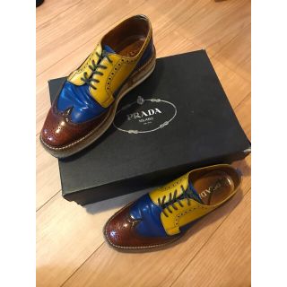 プラダ(PRADA)の【専用】プラダ エスパドリーユ　PRADA ウイングチップ　6(ドレス/ビジネス)