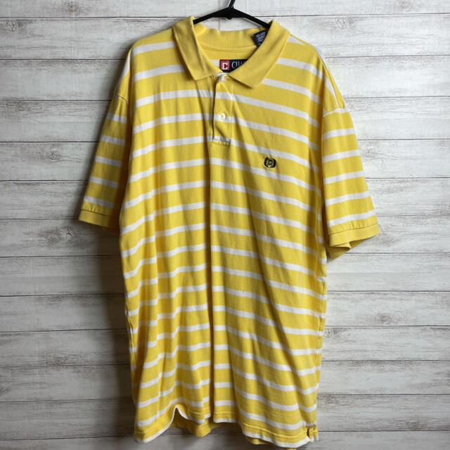 Ralph Lauren  CHAPS ポロシャツ ボーダー イエロー メンズのトップス(ポロシャツ)の商品写真