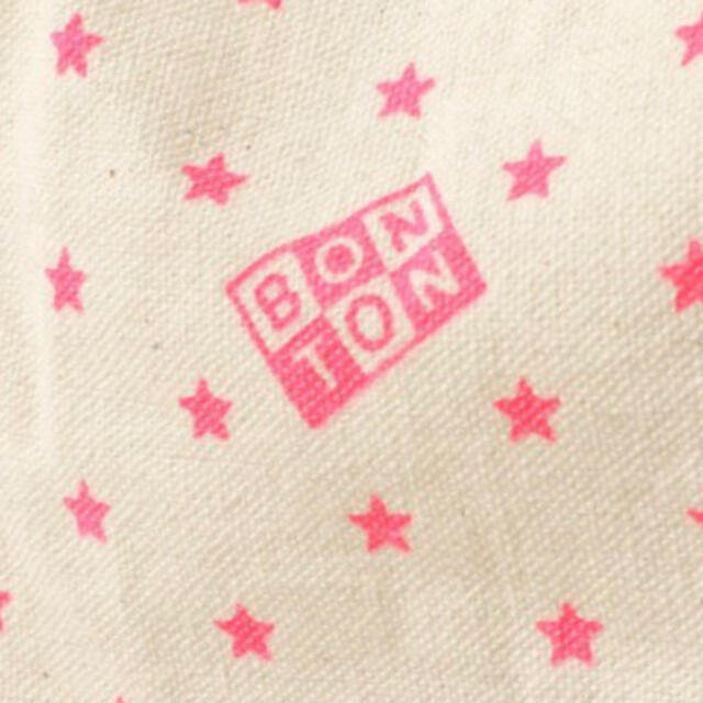 新品★ボントン BONTON 星柄キャンバストート/マザーズバッグ