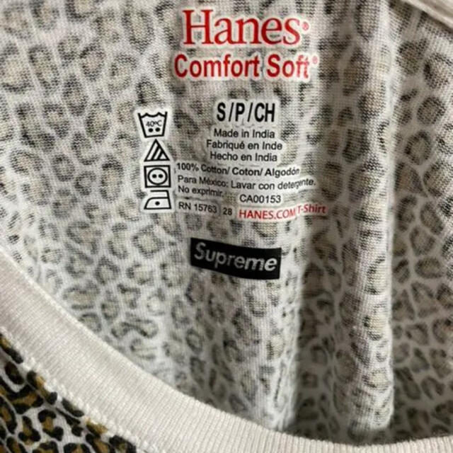 supreme　Hanes Leopard Tagless Tee　1枚