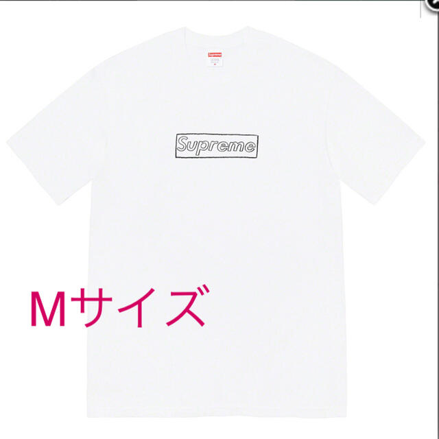 シュプリーム KAWS Chalk Logo Tee  White M