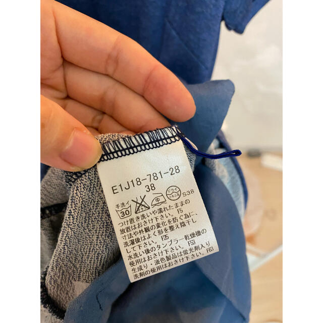 BURBERRY BLUE LABEL(バーバリーブルーレーベル)のバーバリーブルーレーベル♡ワンピース青デニム レディースのワンピース(ミニワンピース)の商品写真