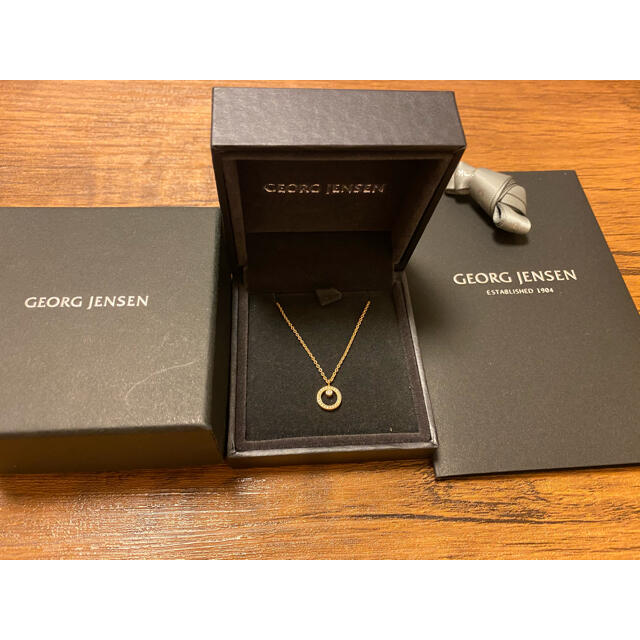 George Jensen Halo イエローゴールド　18k ネックレスネックレス