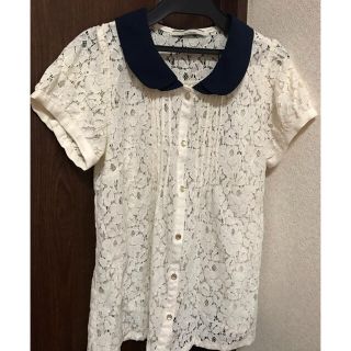 オリーブデオリーブ(OLIVEdesOLIVE)のレーストップス　夏服　レディース　オリーブデオリーブ(シャツ/ブラウス(半袖/袖なし))