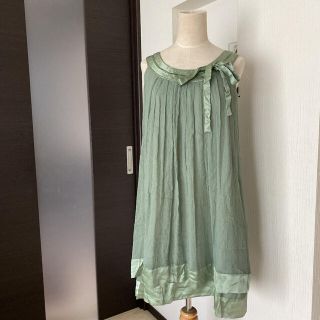 イエナ(IENA)の美品★IENA La robe habilleeシルクノースリーブワンピース(ロングワンピース/マキシワンピース)