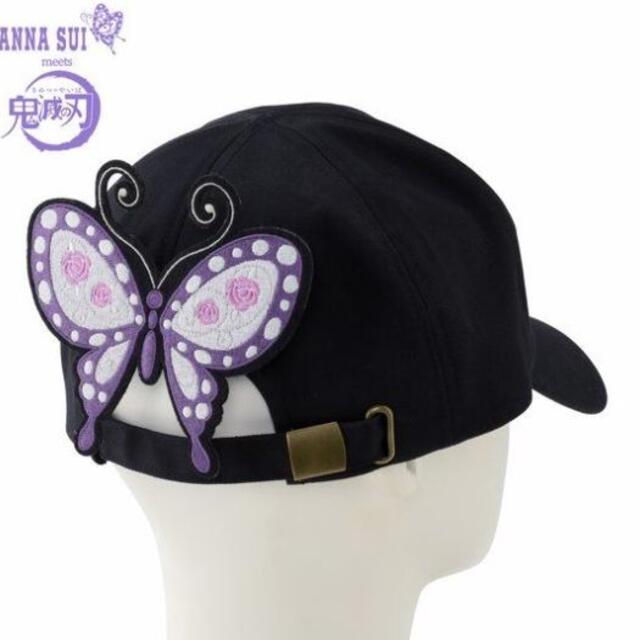 ANNA SUI(アナスイ)の鬼滅の刃×ANNA SUI キャップ 帽子 胡蝶姉妹 / 胡蝶しのぶ（パープル） レディースの帽子(キャップ)の商品写真