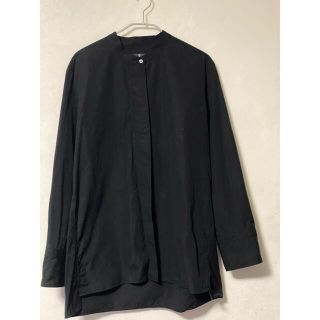 ジルサンダー(Jil Sander)のジルサンダー&ユニクロ スーピマコットンオーバーサイズスタンドカラーシャツ(シャツ/ブラウス(長袖/七分))