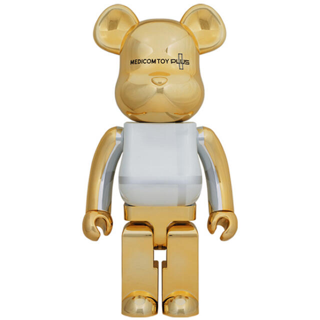 MEDICOM TOY(メディコムトイ)のBE@RBRICK MEDICOM TOY PLUS GOLD CHROME ハンドメイドのおもちゃ(フィギュア)の商品写真