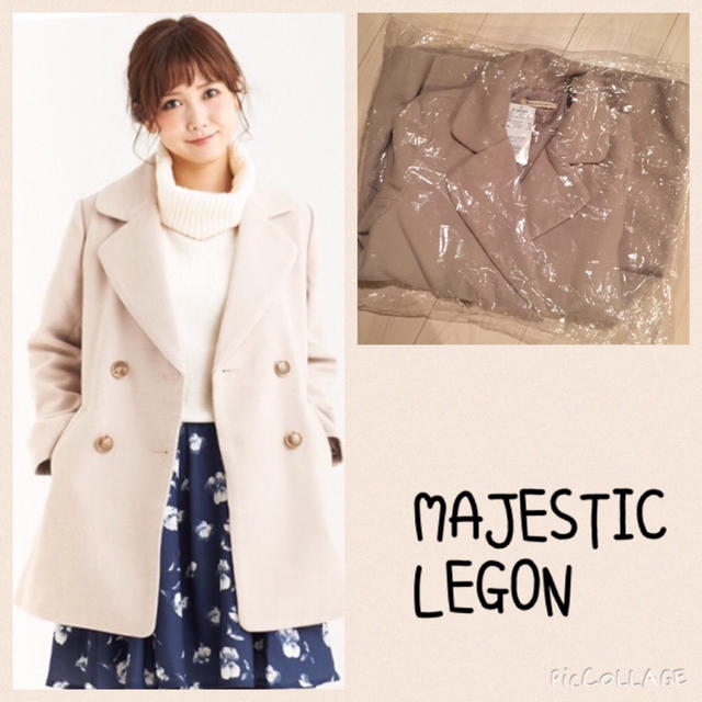 MAJESTIC LEGON(マジェスティックレゴン)の新品♡マジェ Wチェスターコート レディースのジャケット/アウター(チェスターコート)の商品写真